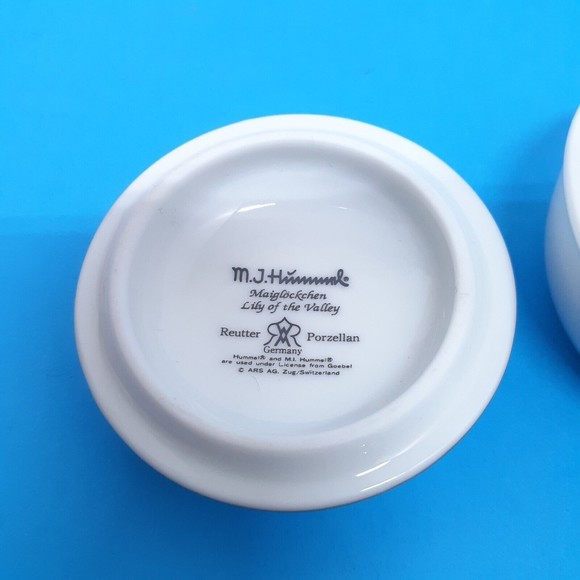 Vtg Reutter Porcelain Germany Hummel Lily Of The Valley Small Trinket Dish - Picture 5 of 10